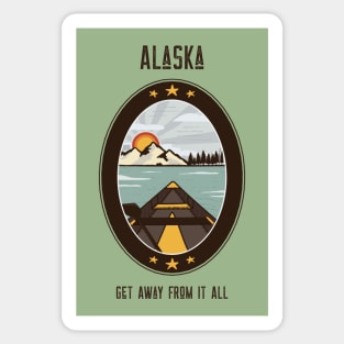 Alaska Get Away From it All Sticker